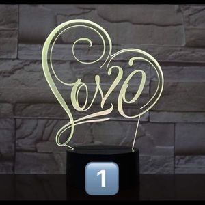 3D illusion LED night light